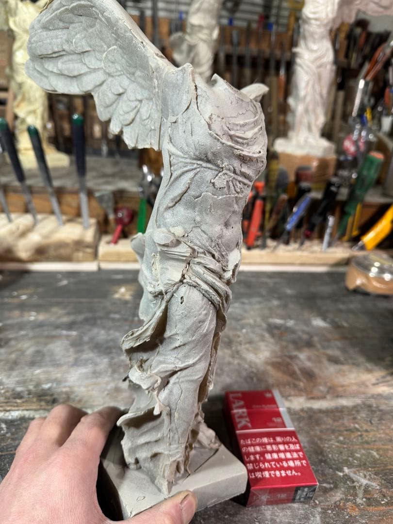 サモトラケのニケ・型製造・未仕上げ品 h350× w200×220 約1.5kg
