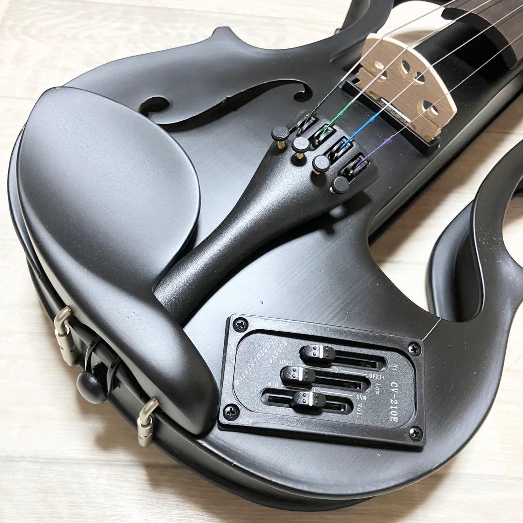 美品 hallstatt ハルシュタット CV-210E エレキバイオリン 黒