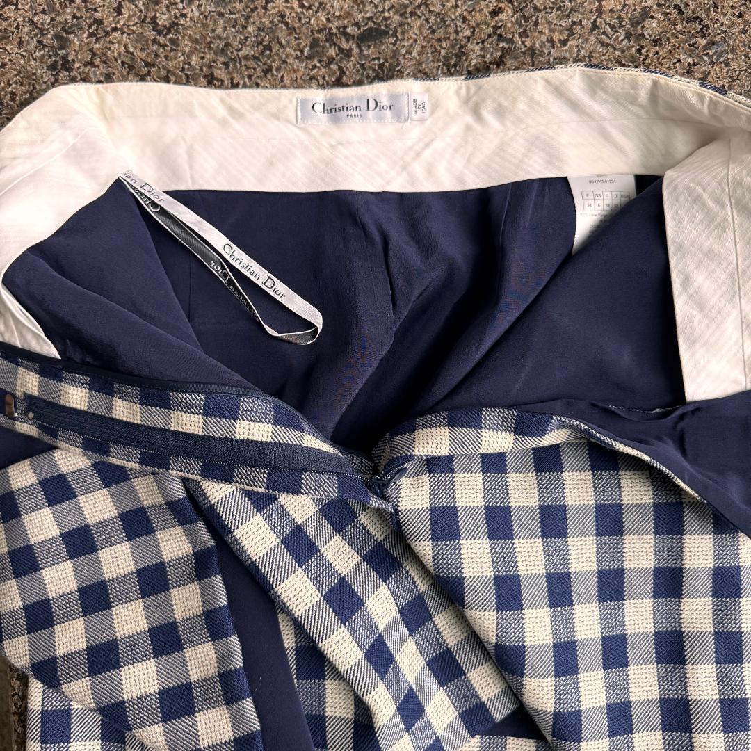 クリスチャンディオール　チェック柄 ラップ スコート　ショートパンツ　スカート