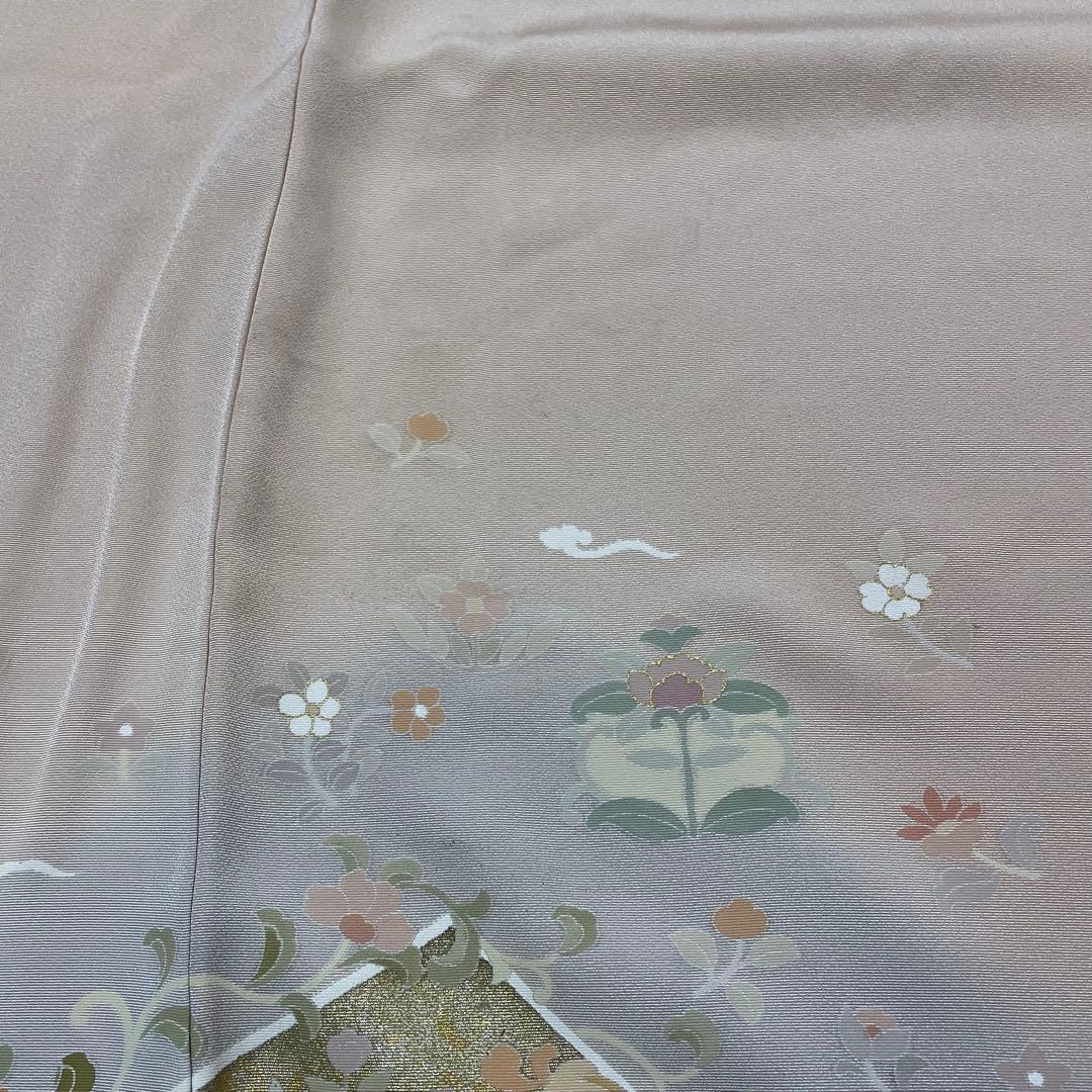 訪問着フルセット 友禅 金駒刺繍 袷 身丈155cm 裄丈64.5cm - メルカリ