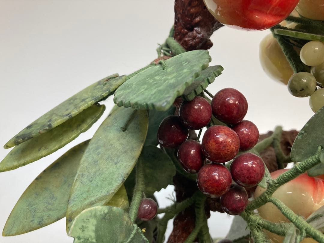 中国美術 天然石 玉石盆栽