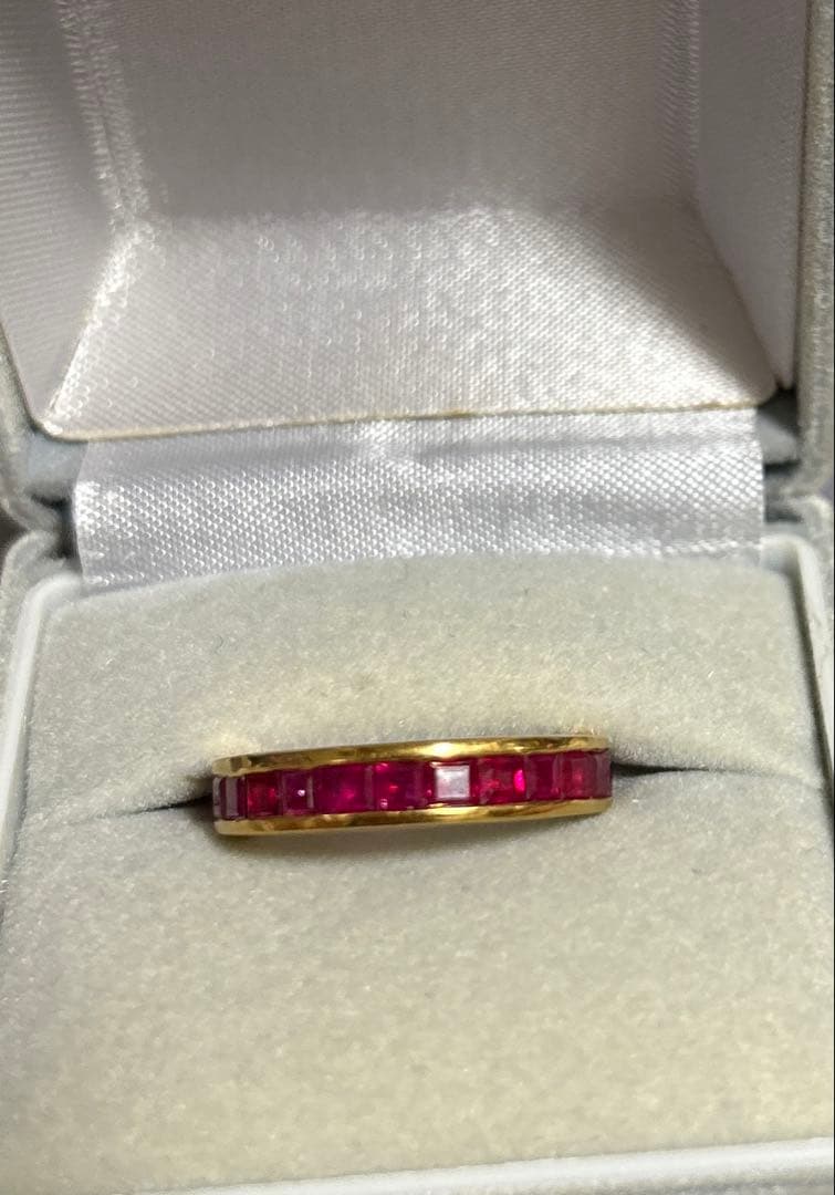 k18 ルビー　リング