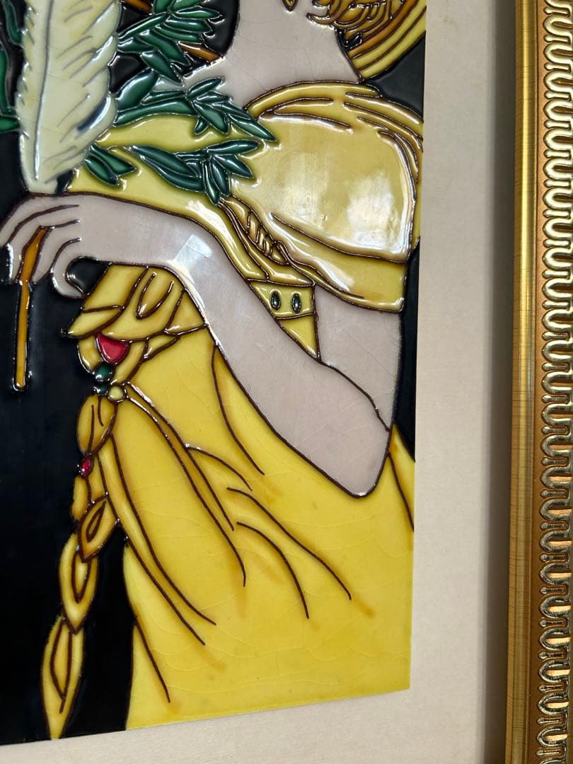 陶額 貴婦人 絵 金運アップ