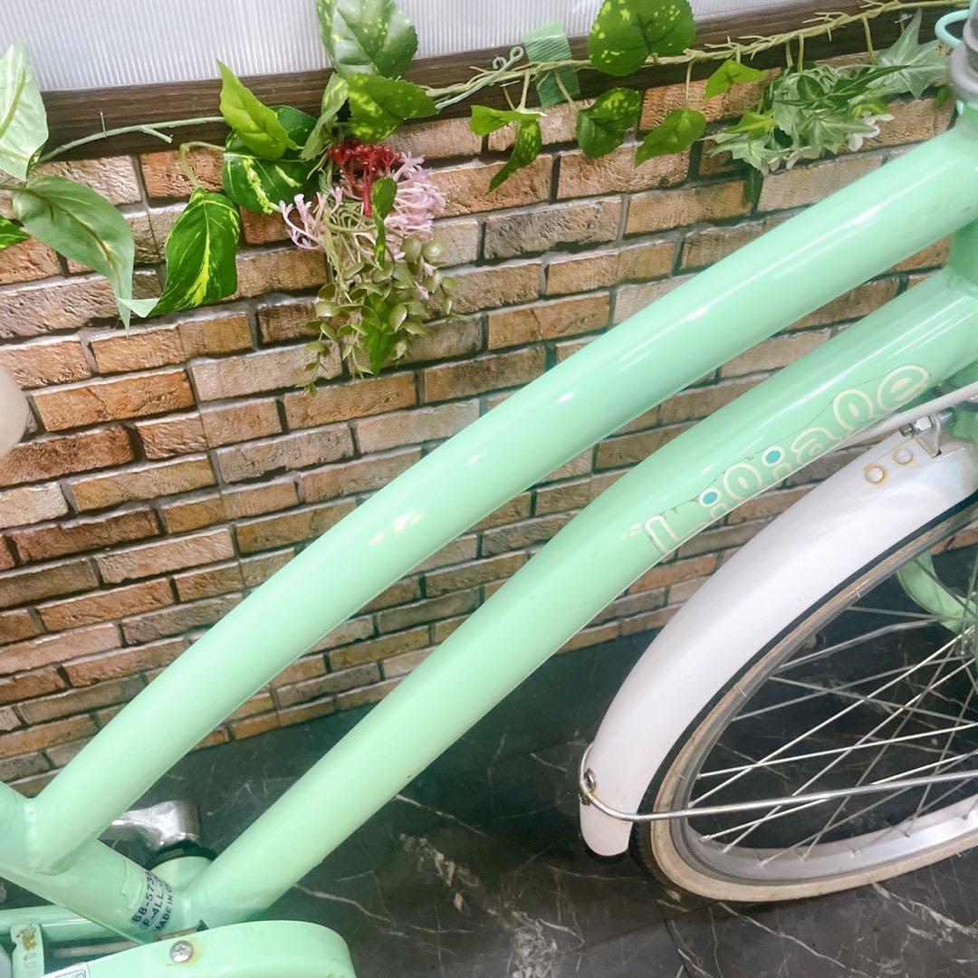 27】子供用自転車 子供車 Liliale グリーン 22インチ シングル