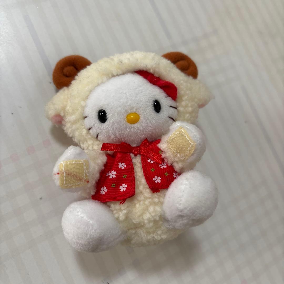 ご当地　ハローキティ　干支ひつじぬいぐるみ　マスコット　2002年