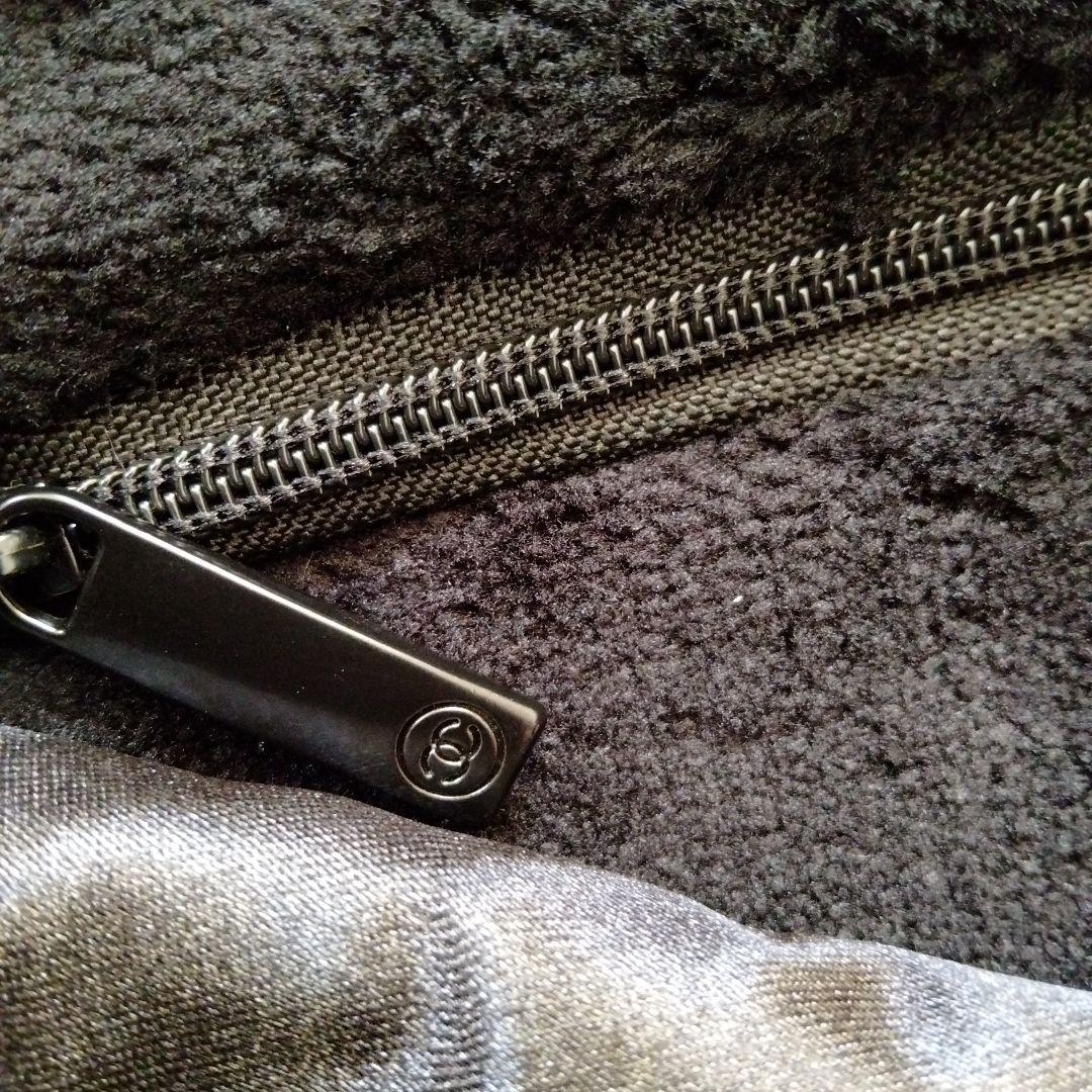 CHANEL パイル地 ショルダーバッグ チェーンベルト ブラック ノベルティ