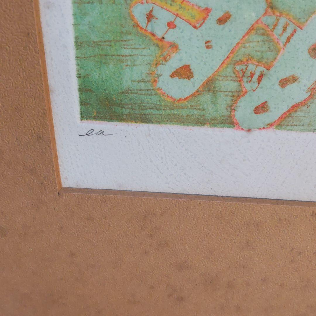 リトグラフ、抽象画