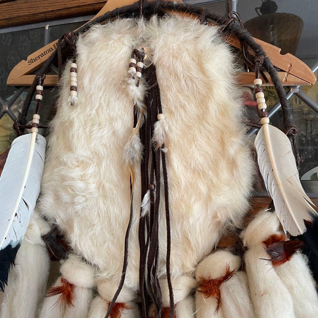 貴重BIG！70´s〜ネイティブアメリカン ドリームキャッチャー USAナバホ族