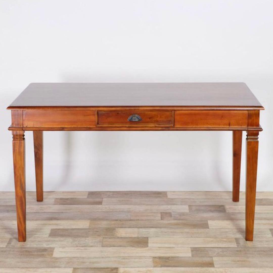 A 新品 アジアン ダイニングテーブル L コロニアル 4人 カントリー