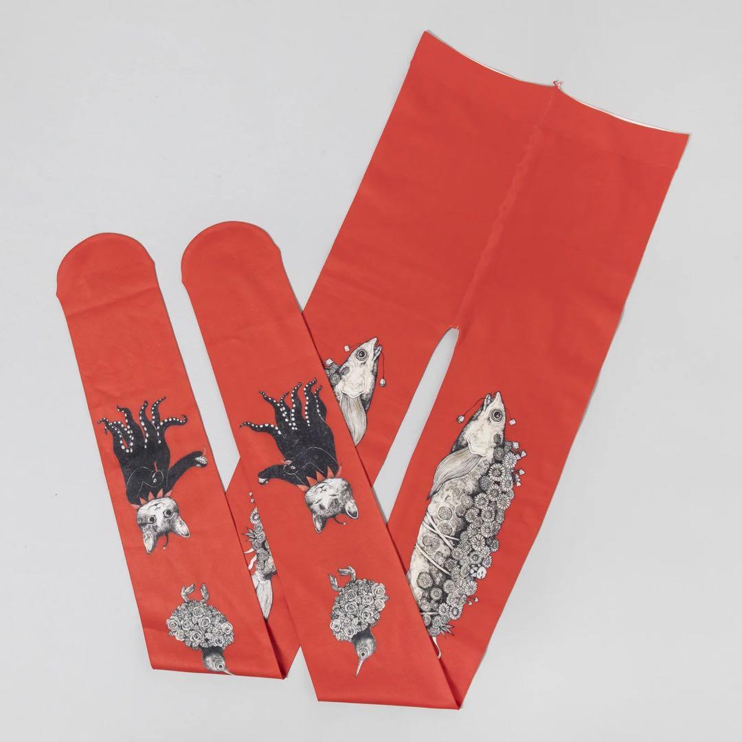 ヒグチユウコ ボリス雑貨店 タイツ 2足セット