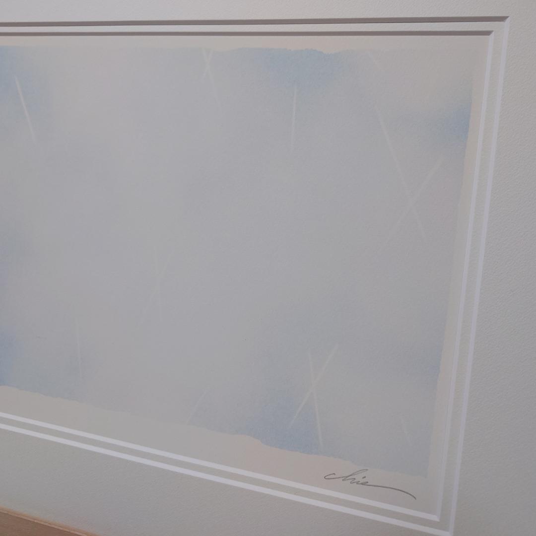 スピリチュアルアーティスト ChieArt 「雨音ー静かな午後ー」 額入