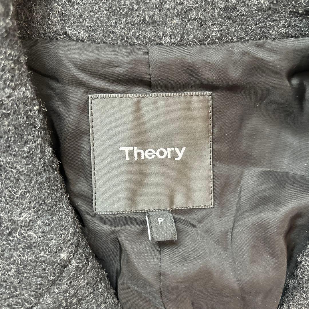 美品】Theory ロングコート ケープコート 2way ダブル ポンチョ
