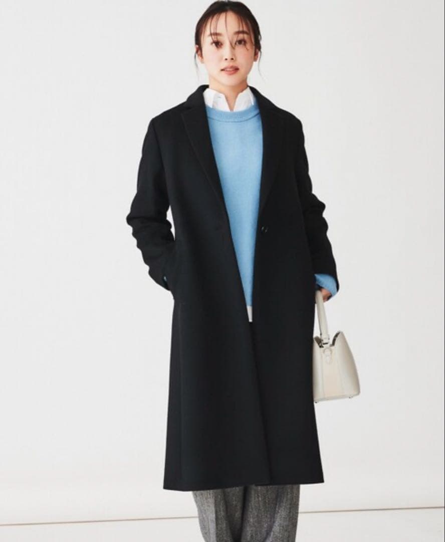 だじぇいUNTITLED チェスターコート2024年黒ロングコート だじぇい様専用UNTITLED チェスターコート2024年黒ロングコート だじ
