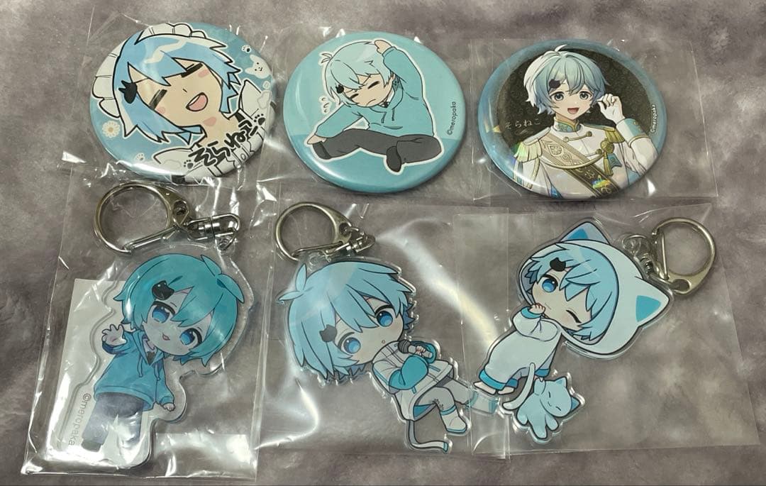 めろぱか めろんぱーかー そらねこ 直筆 サイン 缶バッチ