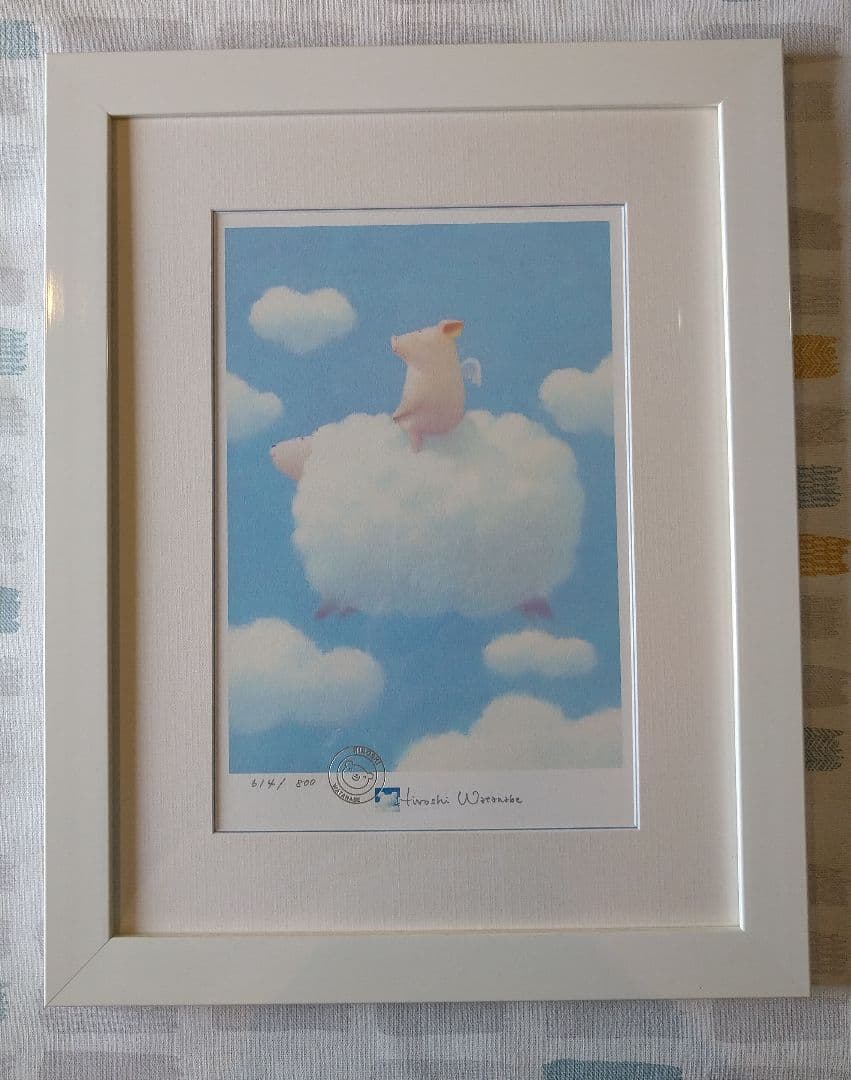 絵本付 渡辺宏 証明書付 版画 30/200【天使の約束】 - メルカリ 絵画