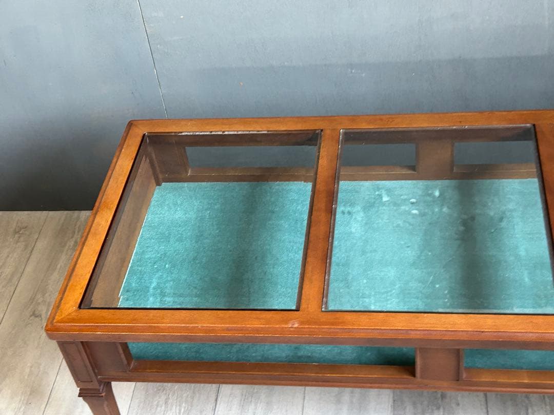 希少　maruni マルニ　オールドマルニ　ガラステーブル　ローテーブル　YZ