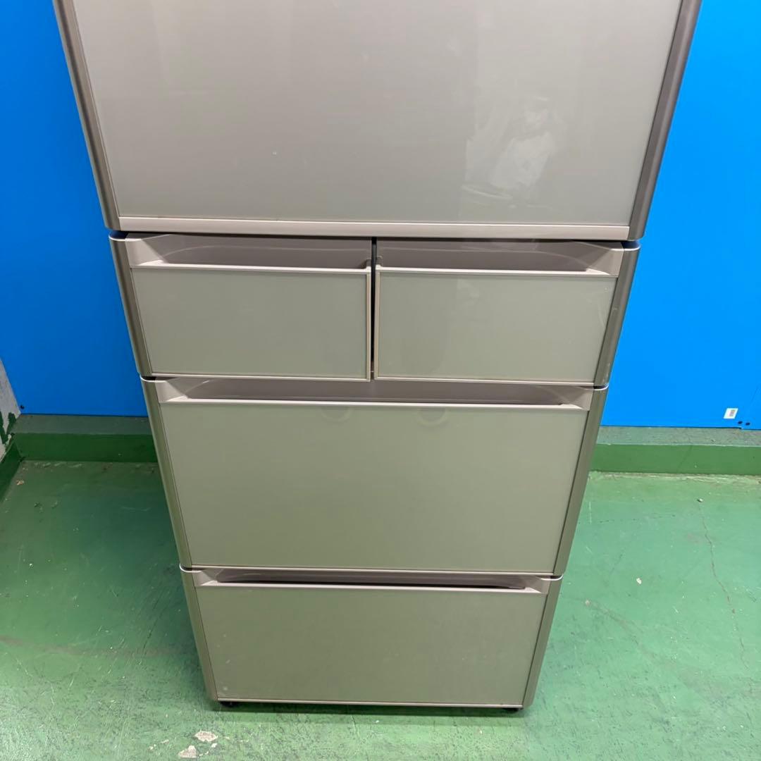 704 保証 鏡面 大型冷蔵庫 400L強 極美品 右開き 自動製氷機 5ドア