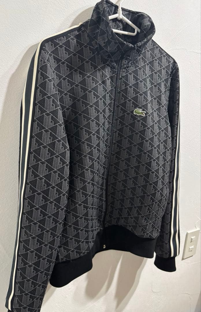 ラコステ　モノグラムジャガード　トラックジャケット S
