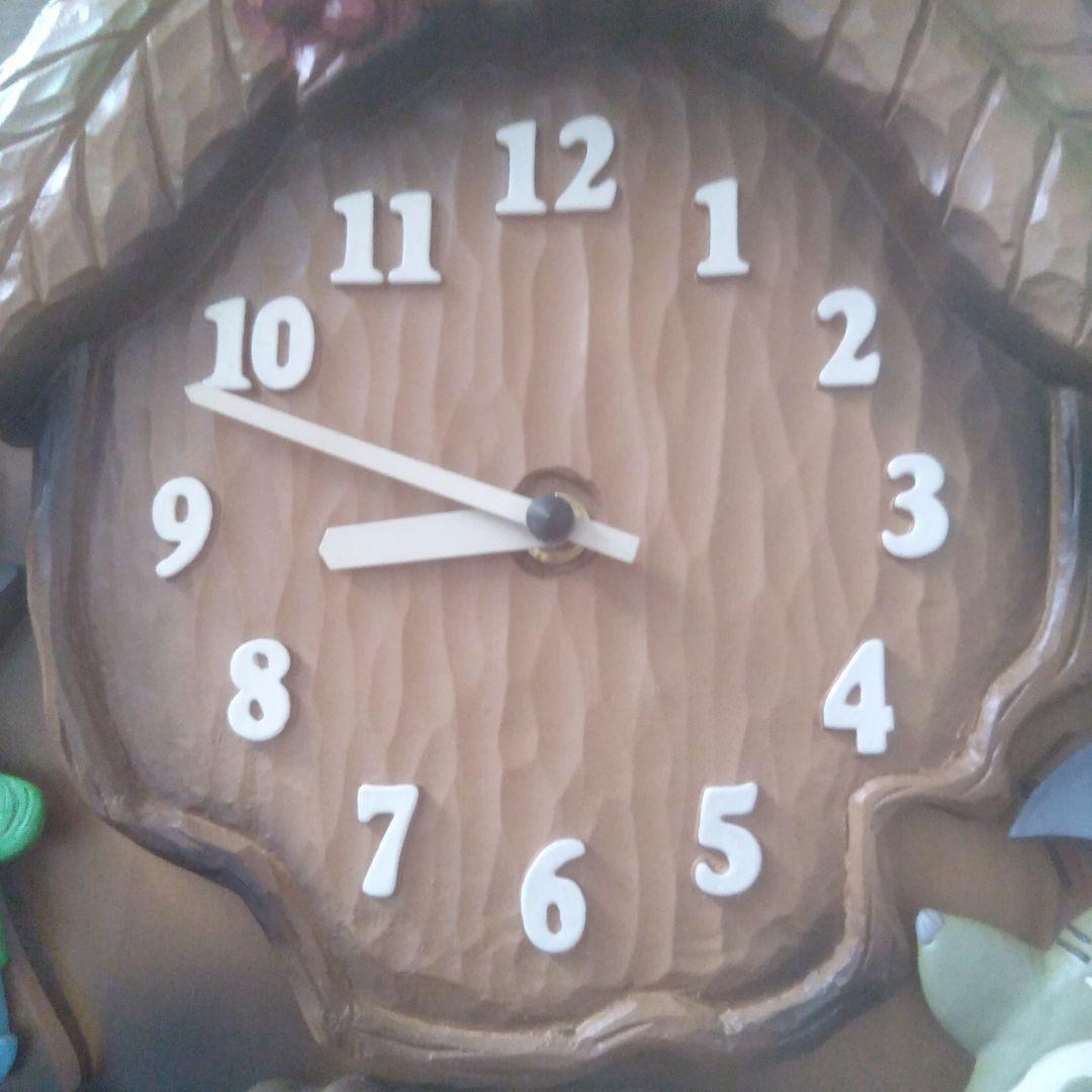 トトロと猫バスの掛け時計　ジャンク品