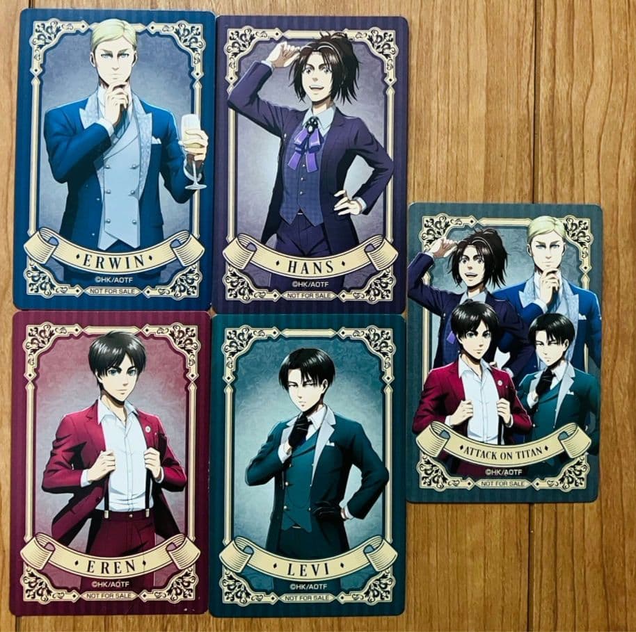 限定品！進撃の巨人ポストカードドンキホーテ全5種コンプリートセット！