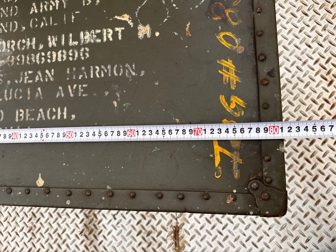 40sミリタリーボックス US 軍物　対戦物　ヴンテージ家具　アンティーク家具