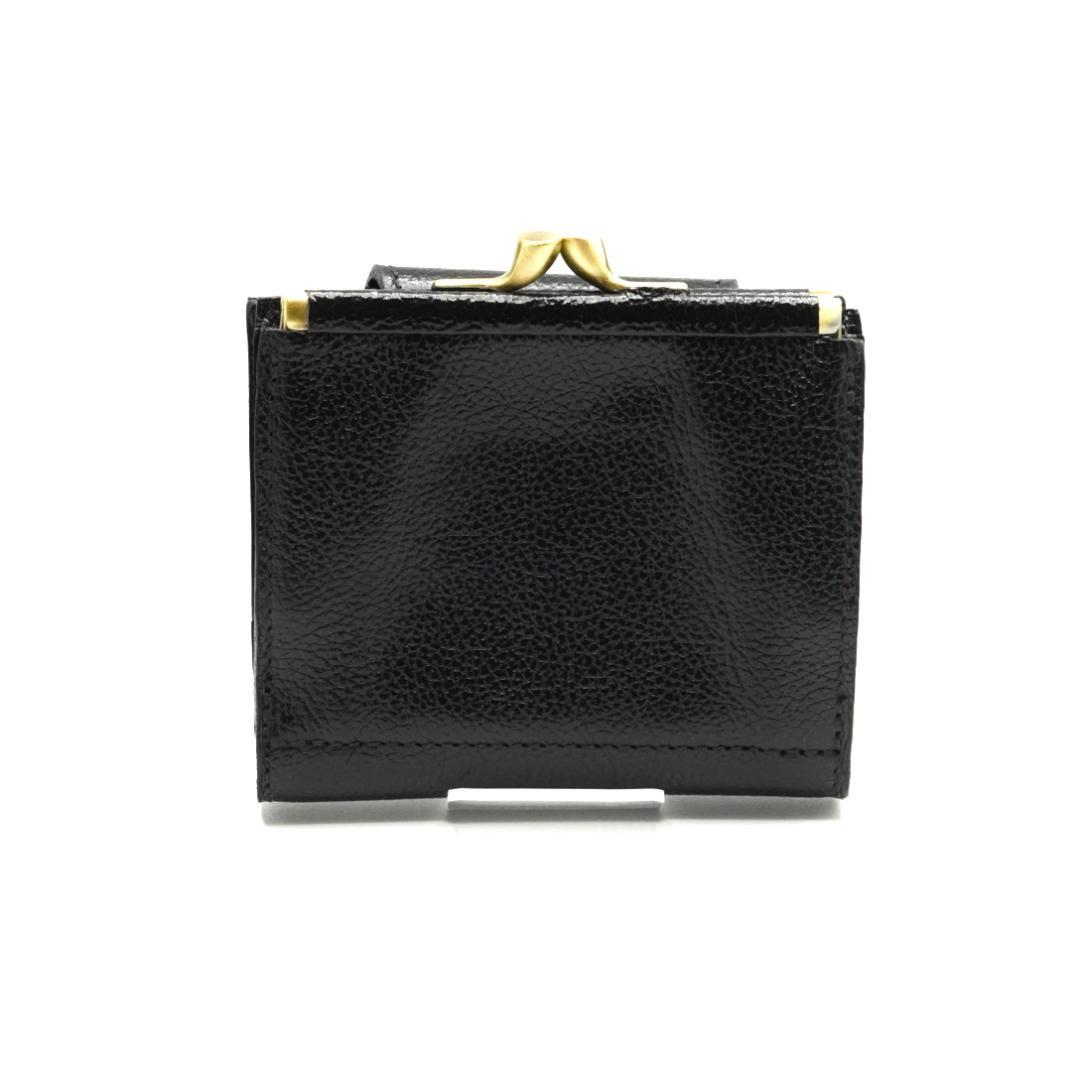 未使用 イルビゾンテ IL BISONTE がま口 二つ折り財布 コンパクト