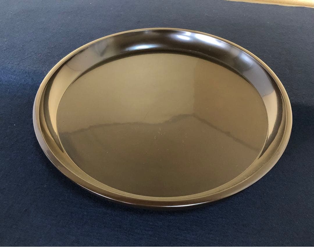 《レ》茶道具 真塗 大円盆 木製漆器 元箱　251125え6