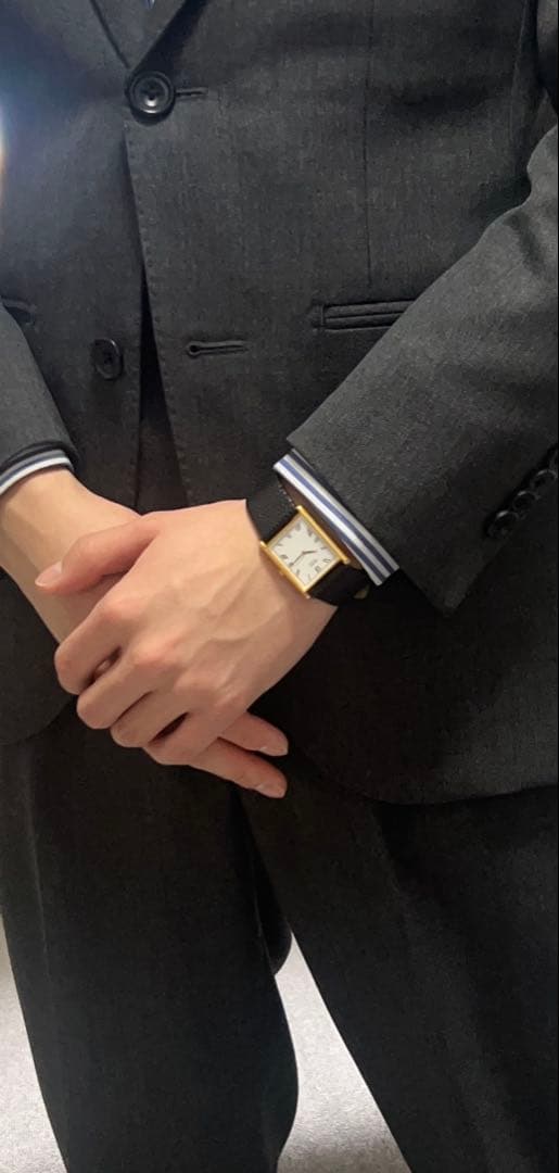 SEIKO tank V700 レクタンギュラー 稼動品