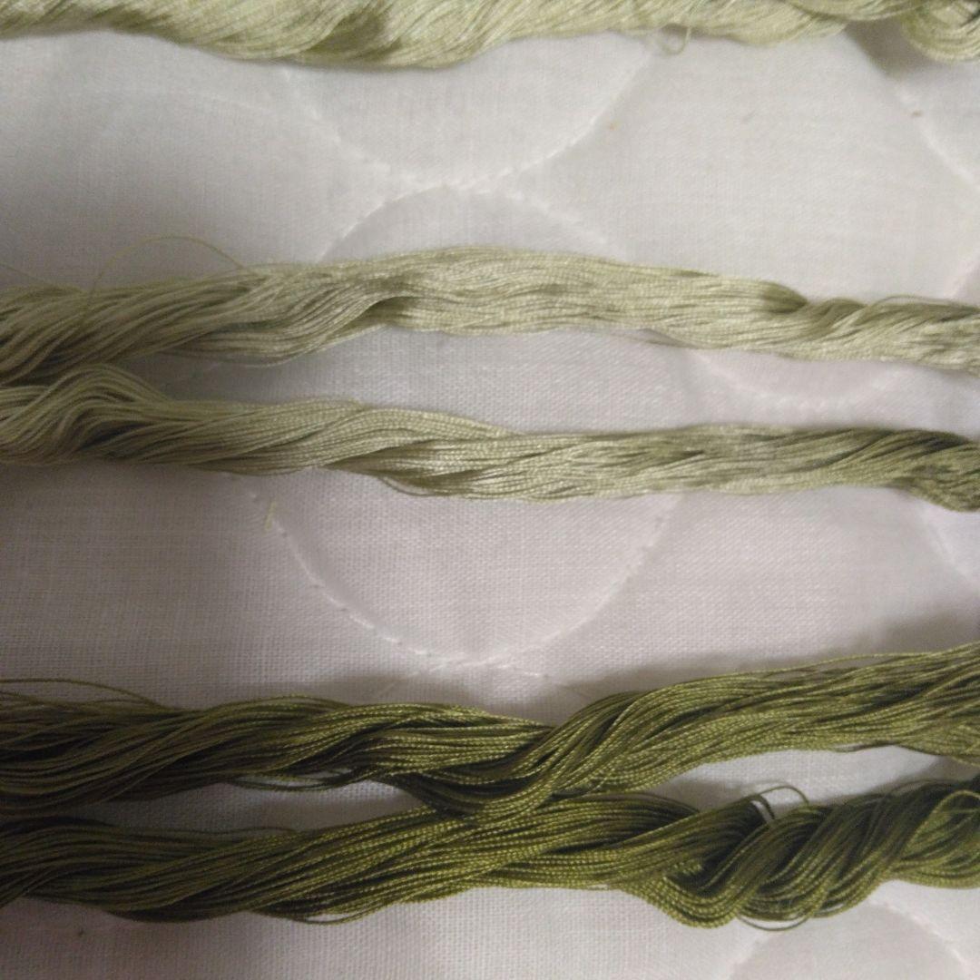 組紐作成用の変わり染め糸　9個