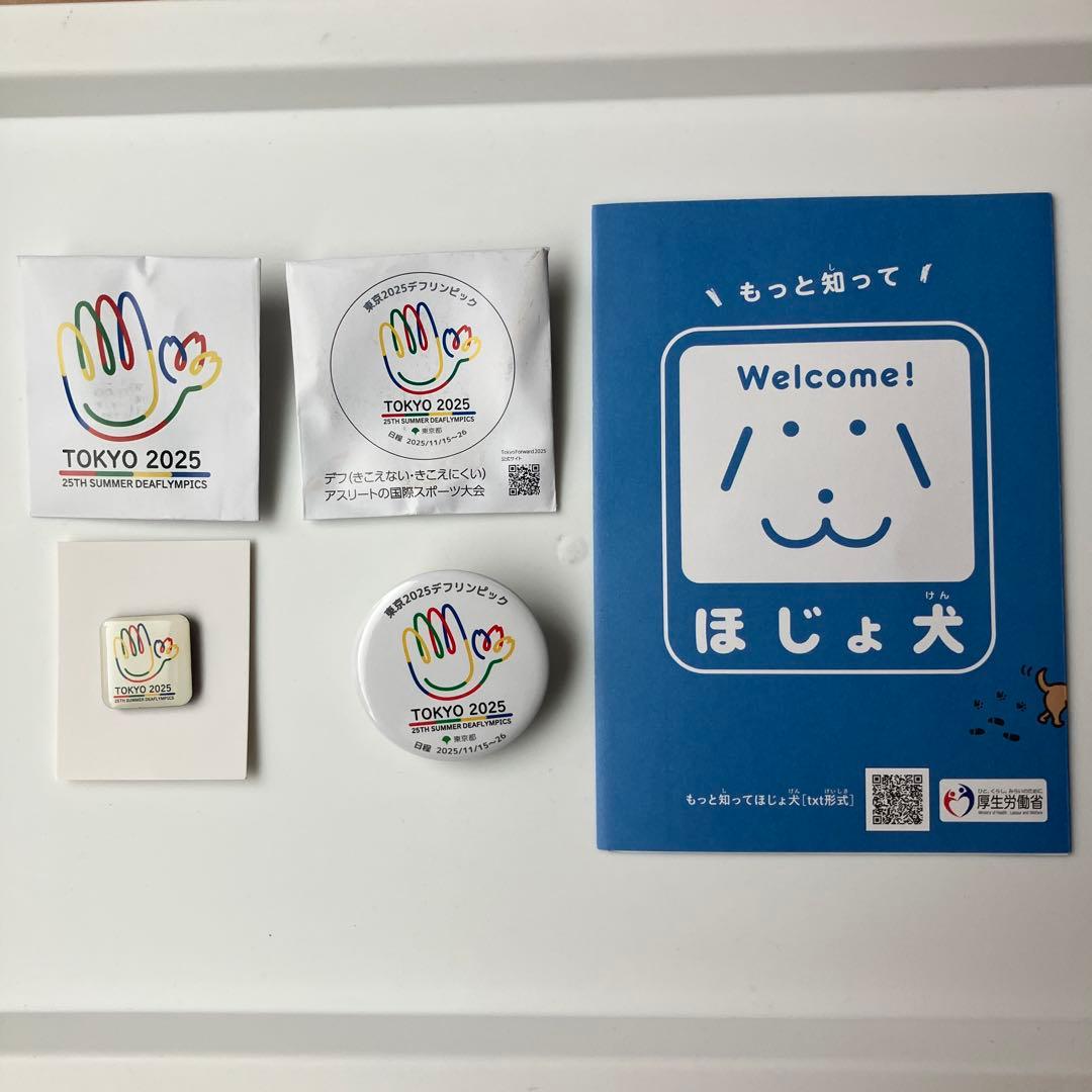 東京2025デフリンピック ピンバッジ 缶バッジ - メルカリ