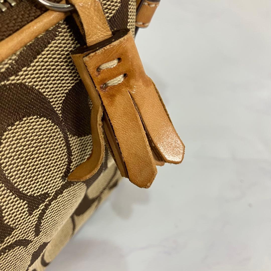 COACH コーチ 6371 アクセサリーポーチ シグネチャー　ワンショルダー