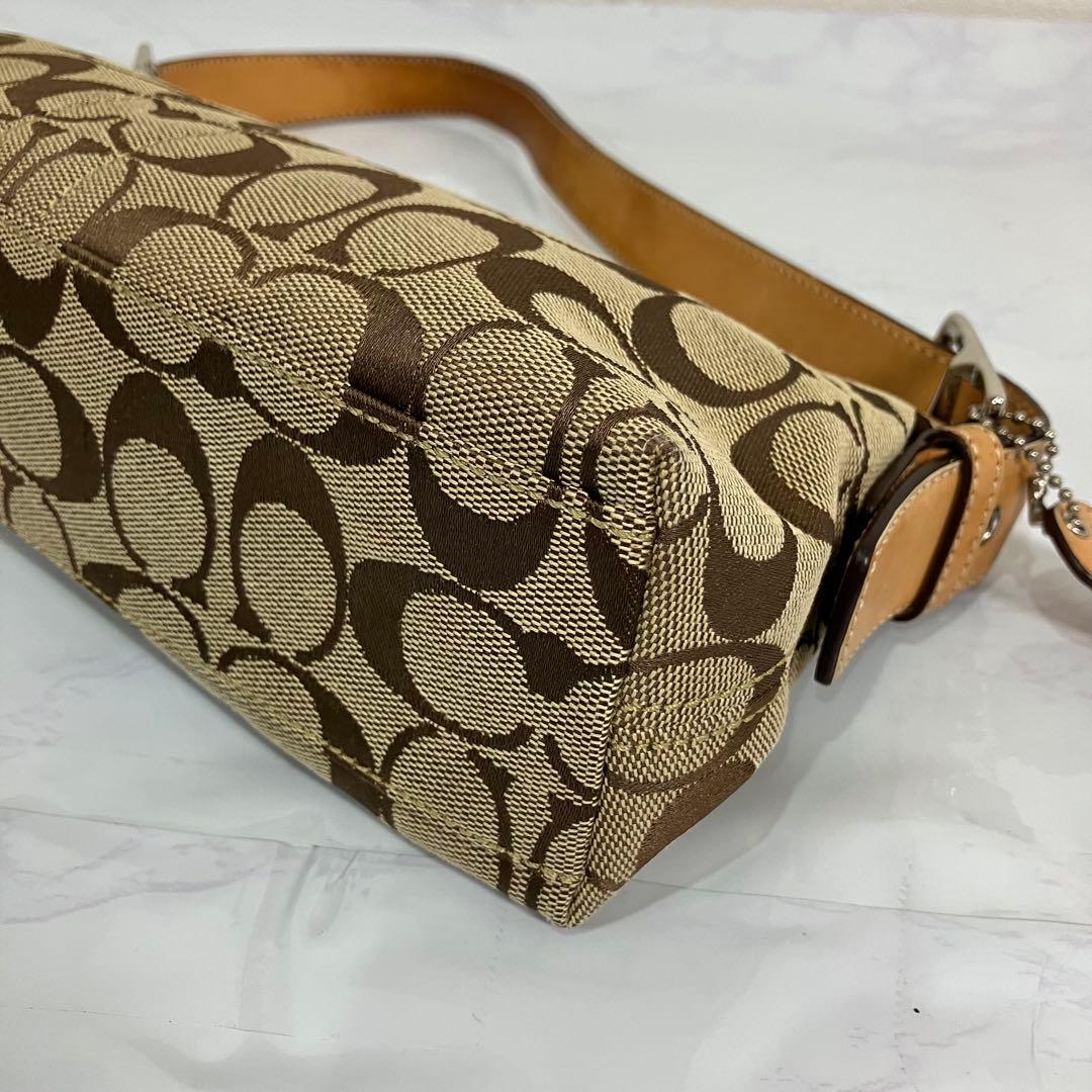 COACH コーチ 6371 アクセサリーポーチ シグネチャー　ワンショルダー