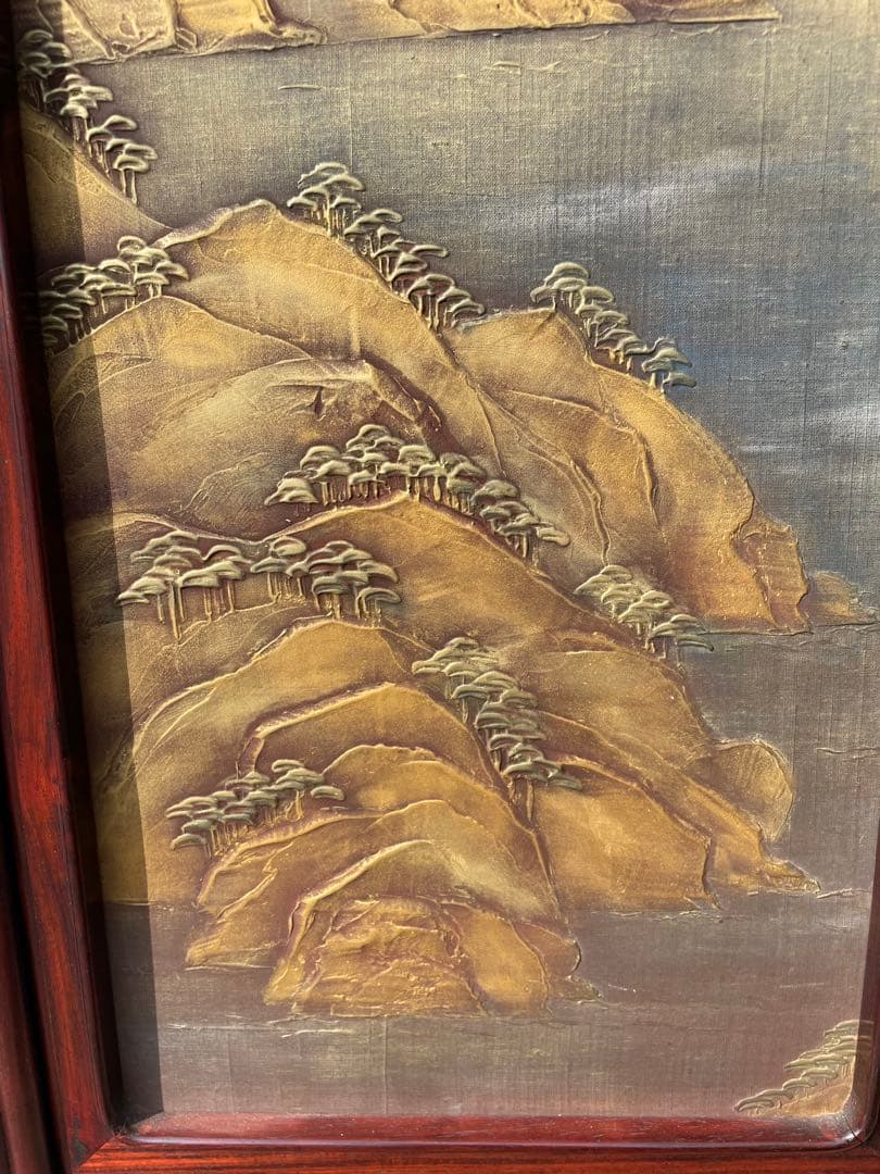 蒔絵 茶箪笥 飾り棚 唐木 和箪笥 アンテイク花梨 昭和レトロ