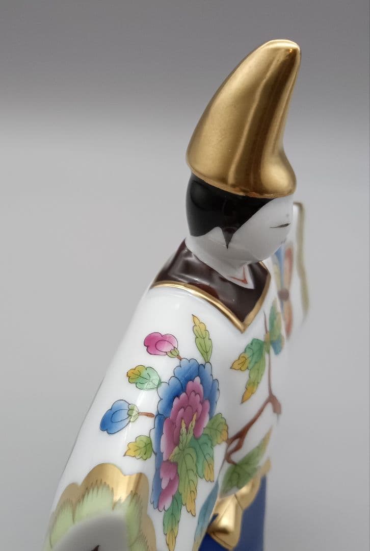 HEREND ヘレンド ヴィクトリアブーケ 雛人形 立ち雛 台座付き