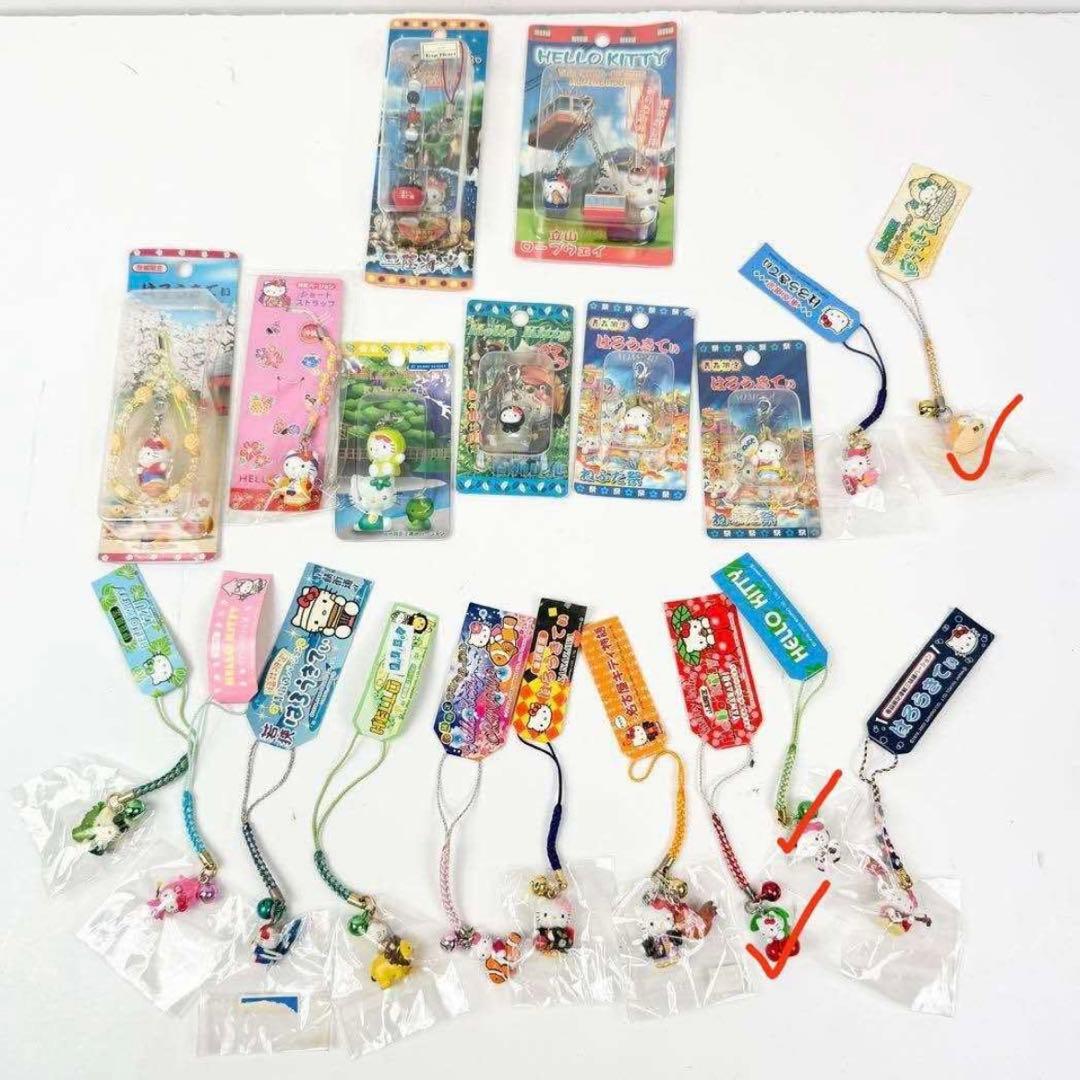 ご当地キティ ストラップ まとめ 根付 ハローキティ キーホルダー 130点