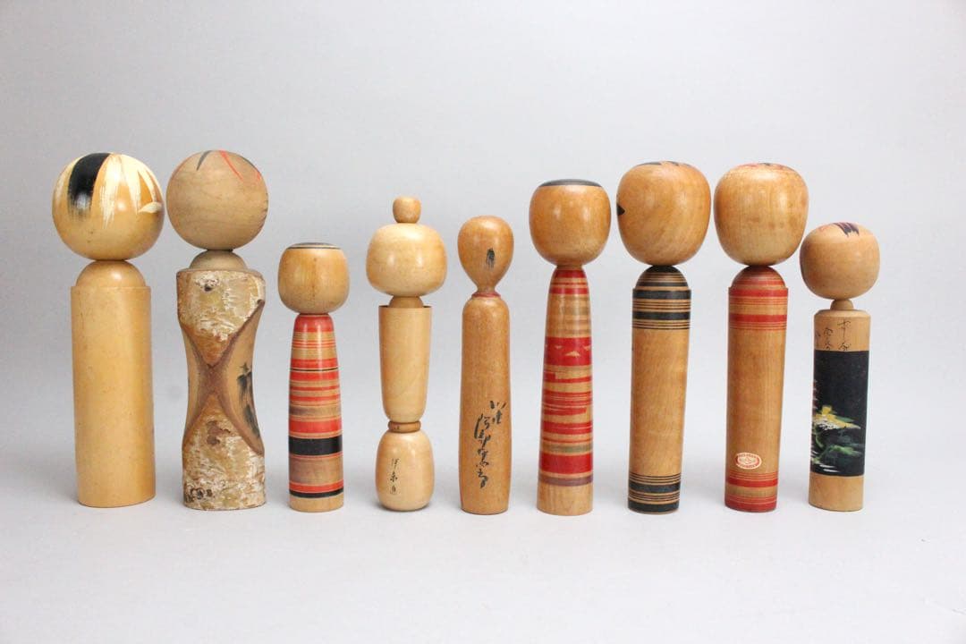 4750 こけし34点 〈小笠原義雄　里見正雄　小沢孝雄　吉田勝範 他〉送料無料