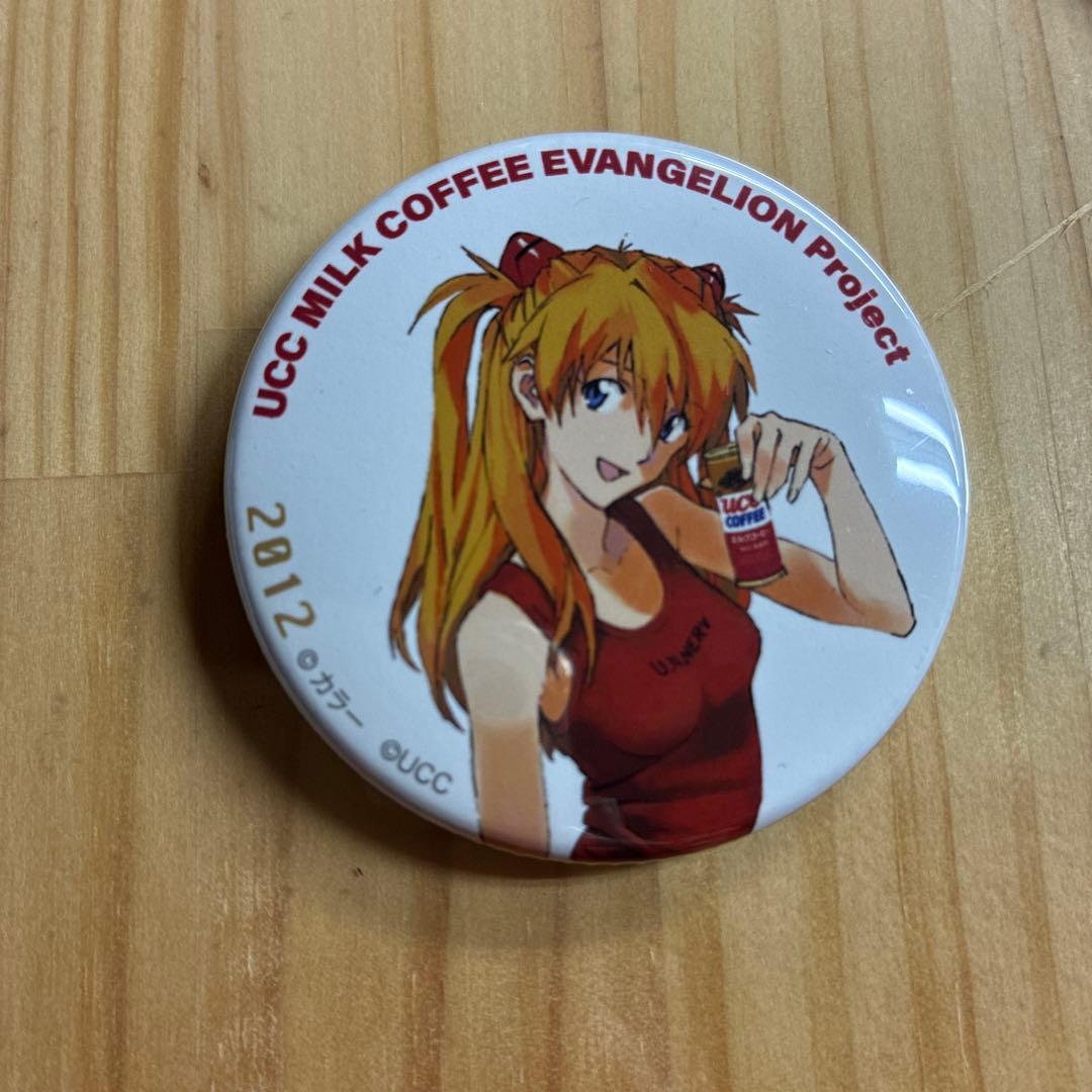 エヴァンゲリオン エヴァ博 歴代 イラスト缶バッジ ucc アスカ 2012