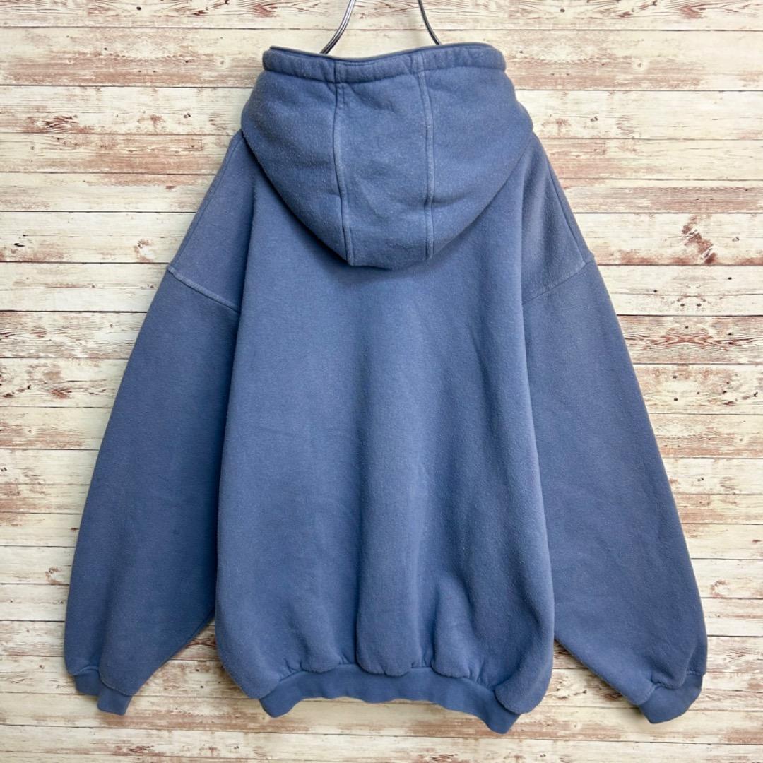 【00s NIKE】人気デザイン!!　刺繍　センターロゴ　Lサイズ　パーカー