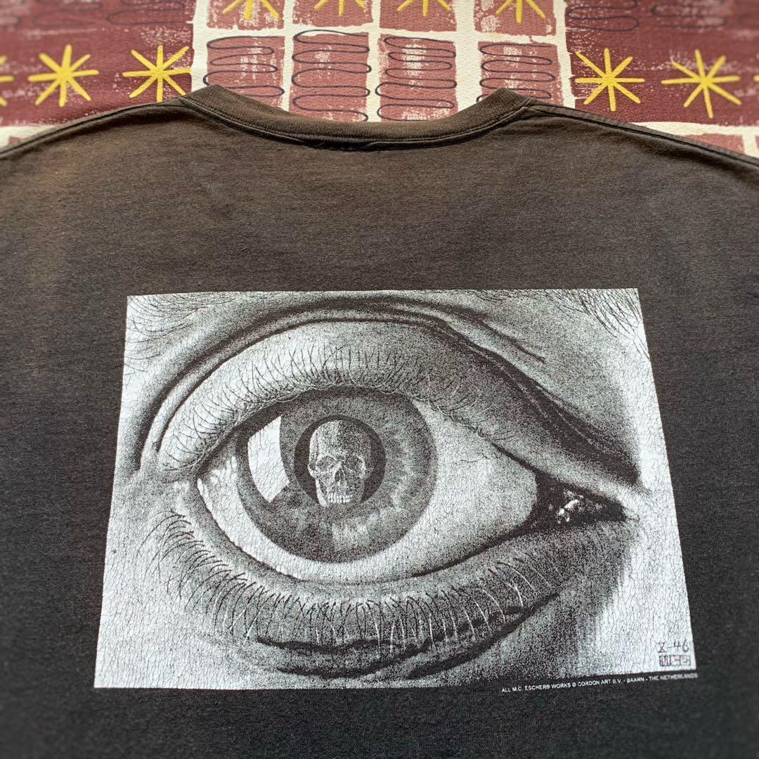 90's〜 M.C. Escher \"EYE\" T SHIRT VINTAGE