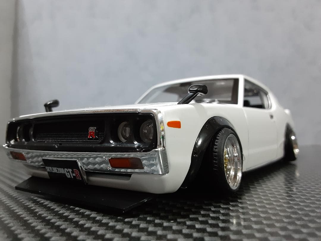 Maisto 1/24 日産 ケンメリ GT-R カスタム改 ワタナベ 金