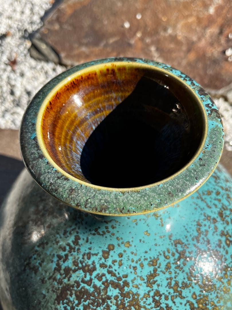 福岡県うきは 一の瀬焼 壺 アンティーク