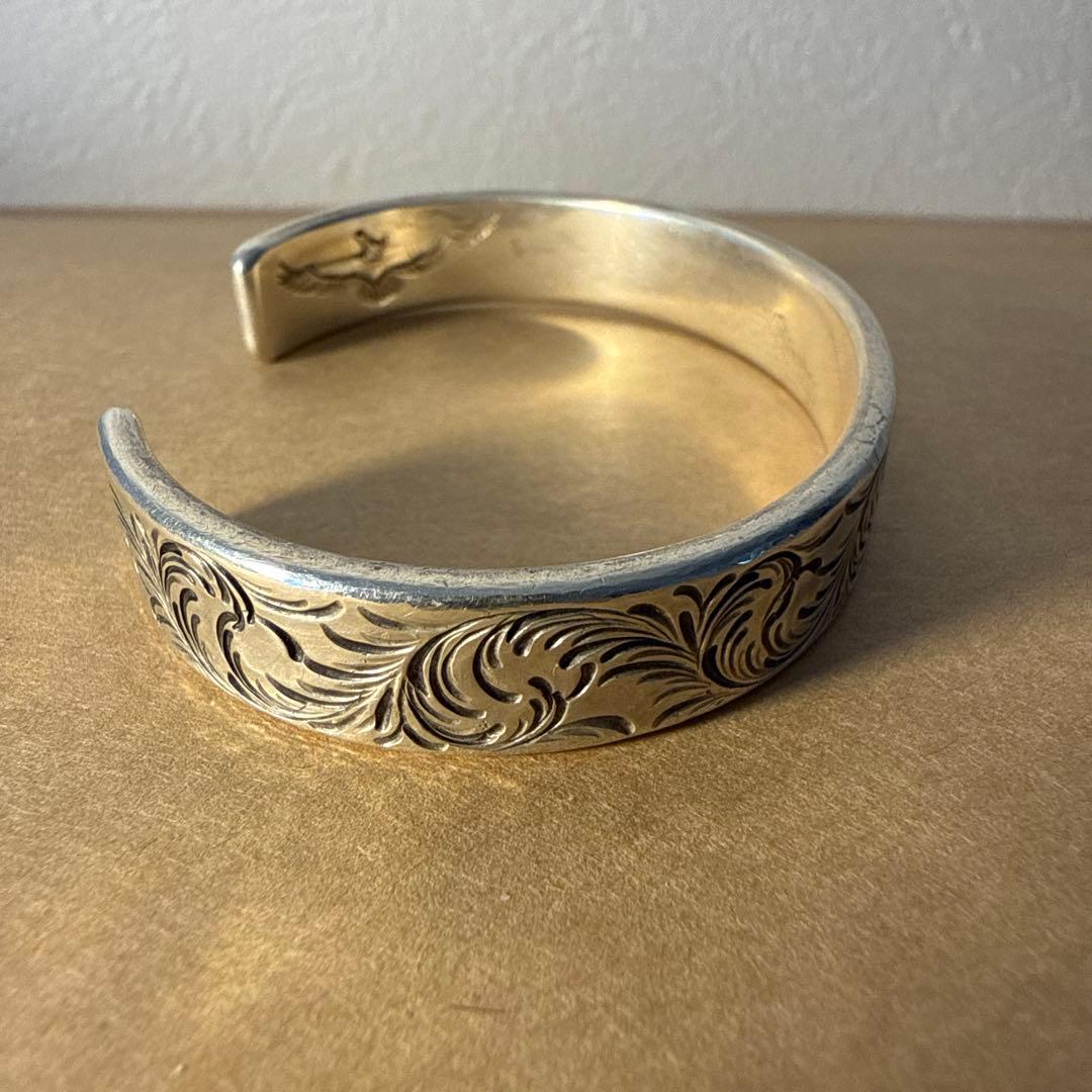 KEN KIKUCHI (ケンキクチ) K18付き 唐草バングル