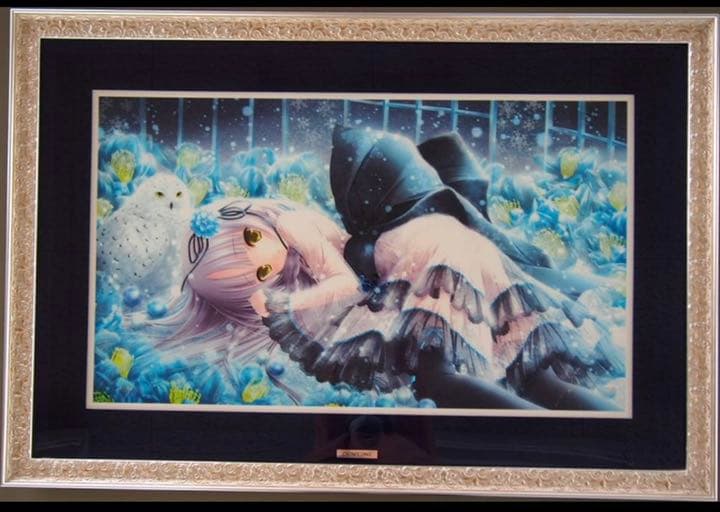 版画翡翠（DX） ミックスドメディア 本人 ペン サイン てぃんくる