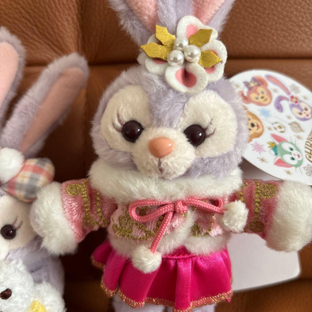 ステラルーぬいぐるみバッジ ストラップ雪だるま 2点セット お顔厳選