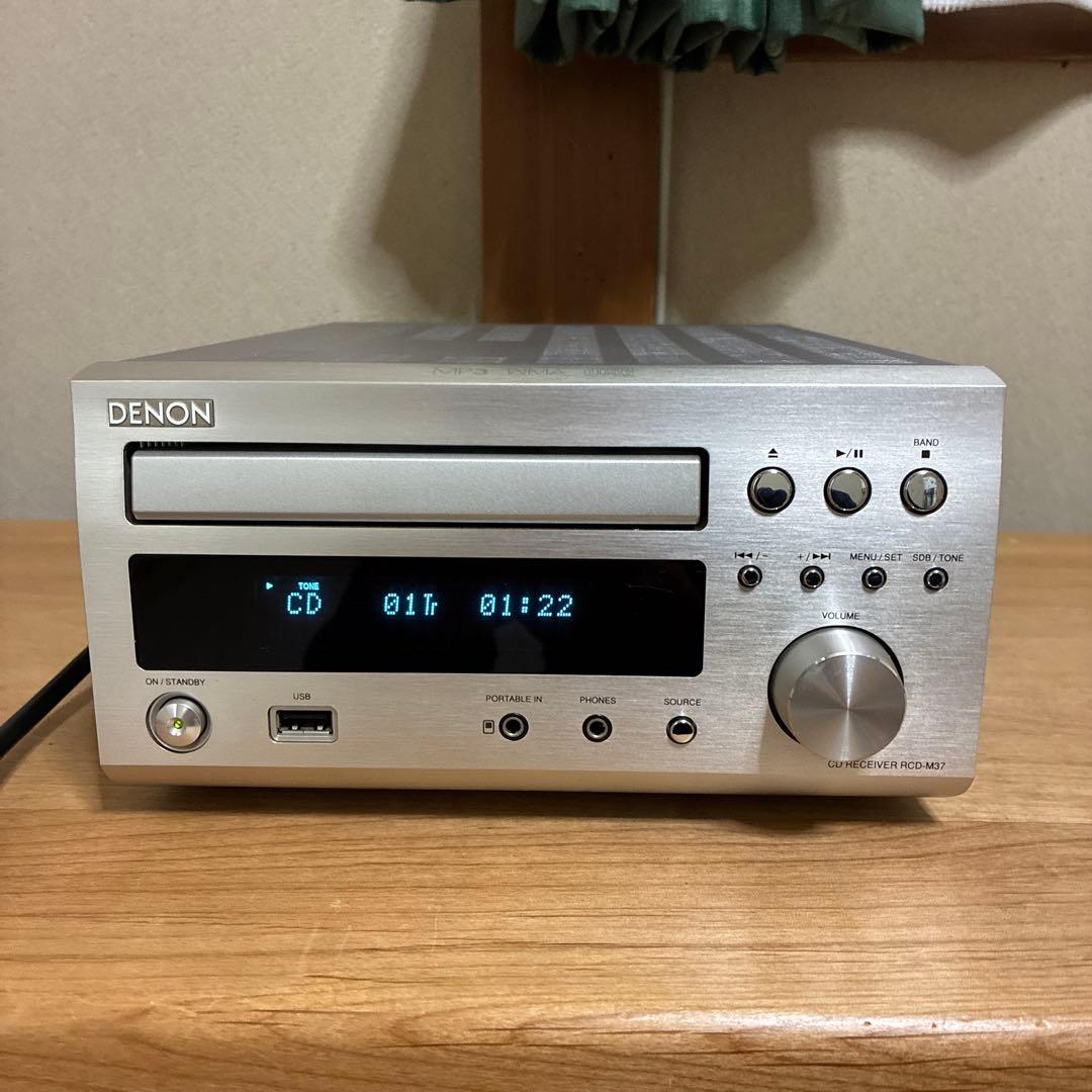 DENON RCD-M37 CDレシーバー綺麗 リモコン付 - メルカリ