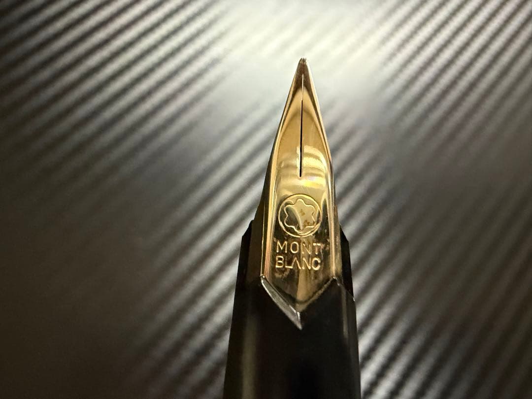 極美品 モンブラン No.221 ブラック EF 極細字 万年筆 - メルカリ