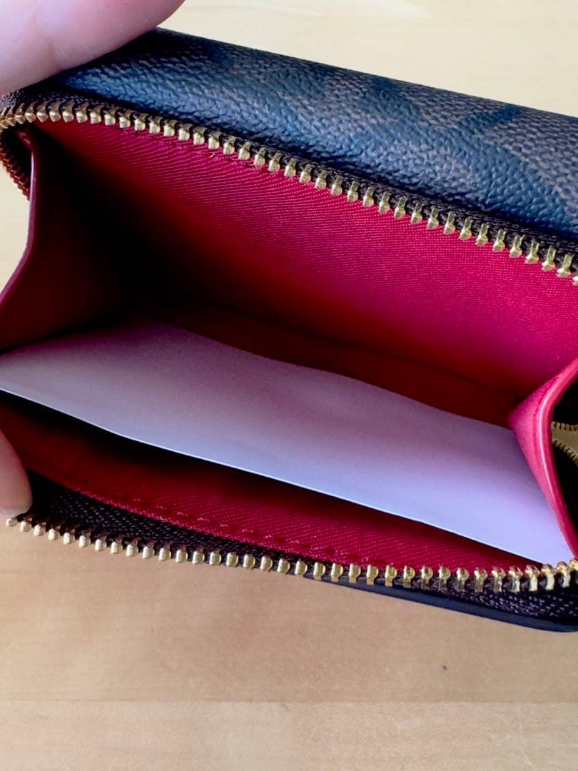 新品！】COACH / コーチ 財布 ブラウン×レッド： 7331 IMRVQ