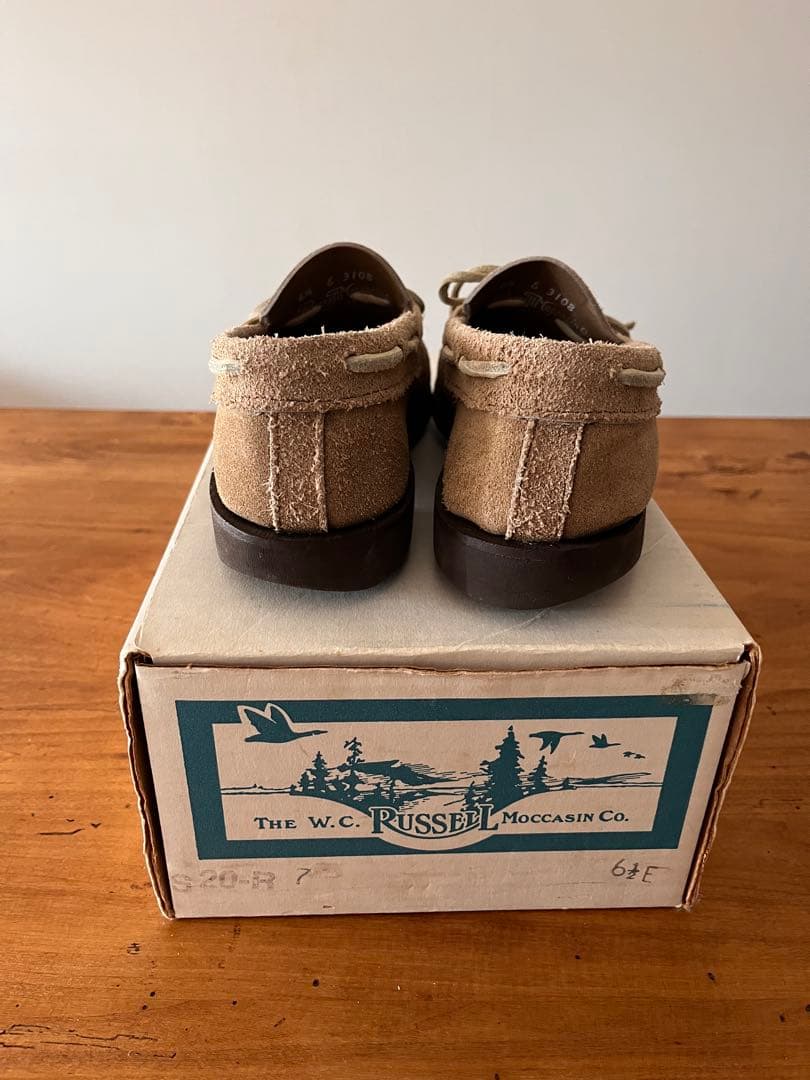 RUSSELL MOCCASIN スエード モカシン 6.5 箱付