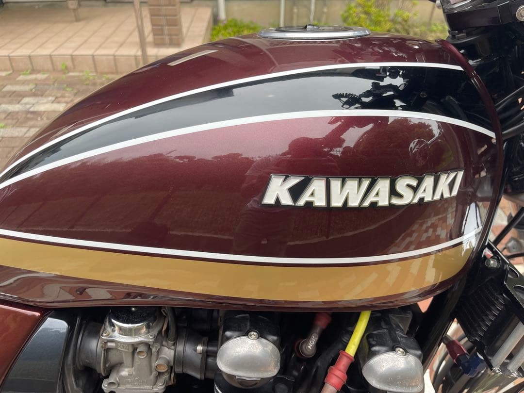 ゼファー750 KAWASAKI 玉虫マルーンカラー 外装 - メルカリ