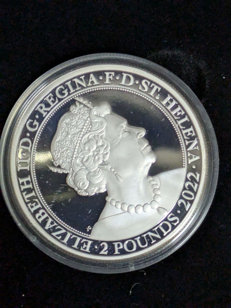 エリザベス銀貨　1オンス　2オンスセット